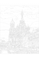 Картина по номерам на подрамнике «Спас на Крови» 50x40 см