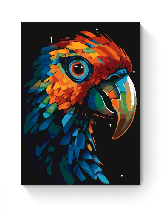 Картина по номерам на подрамнике «Арт-попугай» 40x30 см