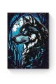 Картина по номерам на подрамнике «Волк и луна» 50x40 см