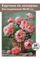 Картина по номерам без подрамника «Розовые пионы» 40x30 см