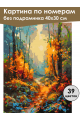 Картина по номерам без подрамника «Краски осени» 40x30 см
