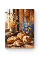 Картина по номерам на подрамнике «Домашний хлеб» 25x20 см