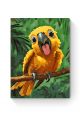Картина по номерам на подрамнике «Попугайчик» 35x25 см