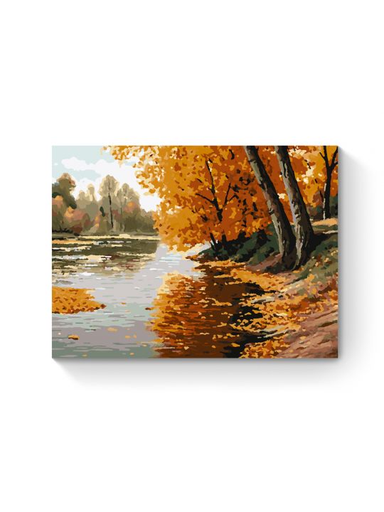 Картина по номерам на подрамнике «Золотая осень» 40x30 см