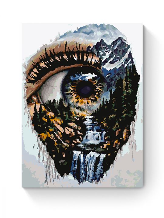 Картина по номерам на подрамнике «Взгляд на мир» 40x30 см