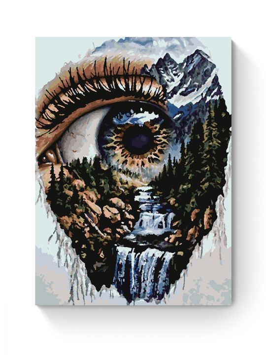 Картина по номерам на подрамнике «Взгляд на мир» 50x40 см