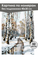 Картина по номерам без подрамника «Оттепель» 40x30 см