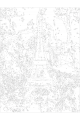 Картина по номерам без подрамника «Башня Парижа» 40x30 см