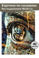 Картина по номерам без подрамника «Глаз будущего» 40x30 см