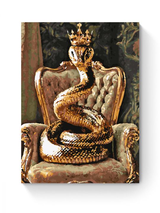 Картина по номерам на подрамнике «Королева змей» 50x40 см