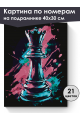 Картина по номерам на подрамнике «Ферзь» 40x30 см