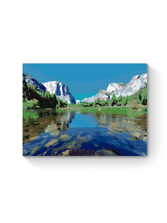 Картина по номерам на подрамнике «Берег озера» 25x20 см