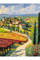 Картина по номерам без подрамника «Виды Тосканы» 40x30 см