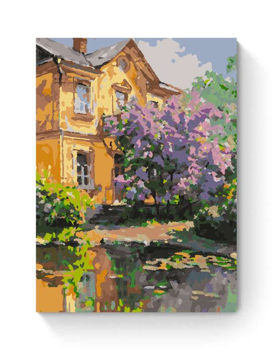 Картина по номерам на подрамнике «Усадьба» 40x30 см