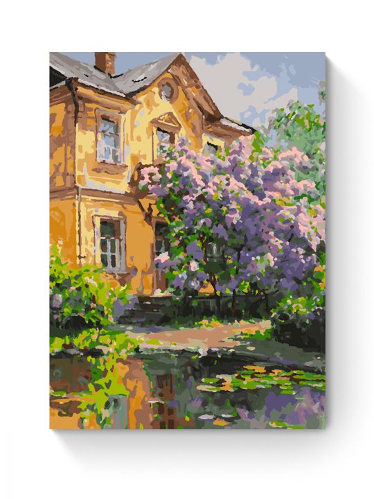 Картина по номерам на подрамнике «Усадьба» 50x40 см
