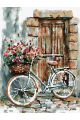 Картина по номерам без подрамника «Велосипед» 40x30 см