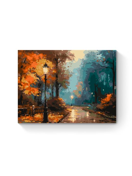 Картина по номерам на подрамнике «Осенний парк» 50x40 см