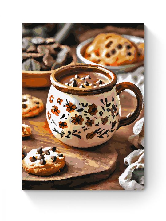 Картина по номерам на подрамнике «Вкус шоколада» 40x30 см