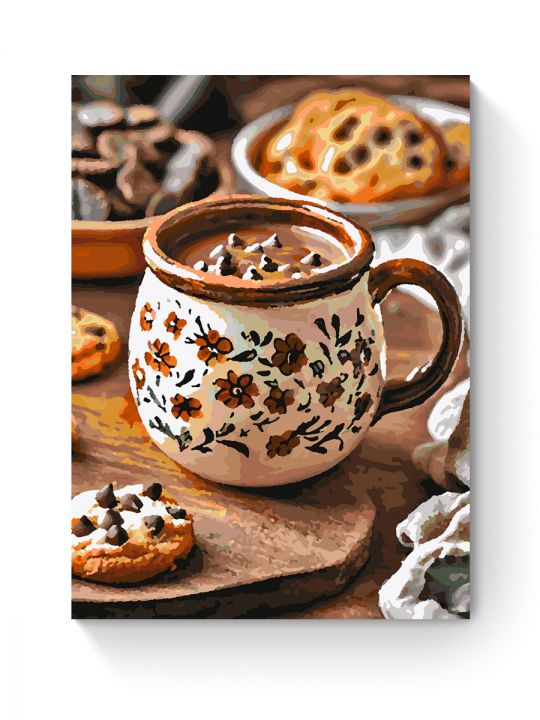 Картина по номерам на подрамнике «Вкус шоколада» 50x40 см