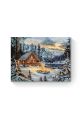 Картина по номерам на подрамнике «Домик в горах» 40x30 см