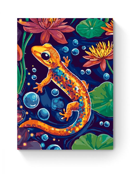 Картина по номерам на подрамнике «Ящерица» 50x40 см