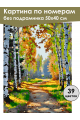 Картина по номерам без подрамника «Лесная тропа» 50x40 см