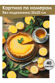 Картина по номерам без подрамника «Лимонный вкус» 35x25 см