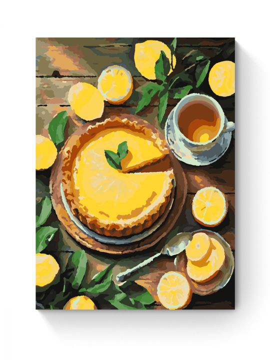 Картина по номерам на подрамнике «Лимонный вкус» 25x20 см