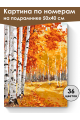 Картина по номерам на подрамнике «Осенний лес» 50x40 см