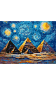 Картина по номерам без подрамника «Пирамиды» 40x30 см