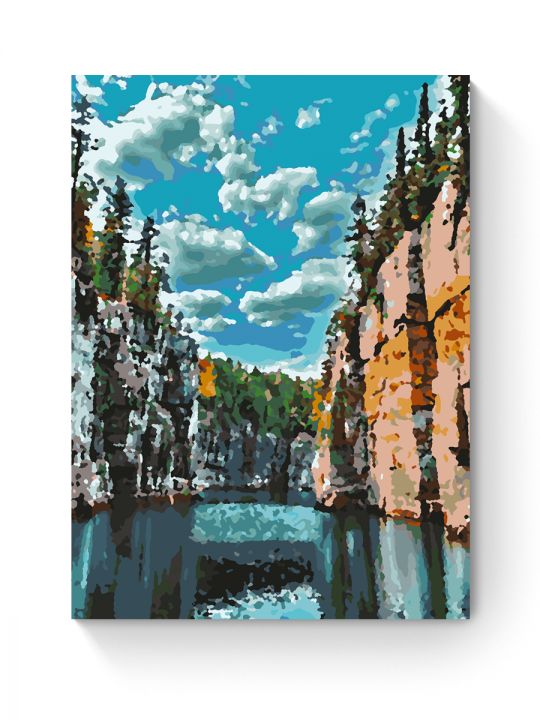 Картина по номерам на подрамнике «Карелия» 40x30 см