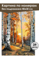 Картина по номерам без подрамника «Осенний лес» 40x30 см