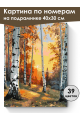 Картина по номерам на подрамнике «Осенний лес» 40x30 см