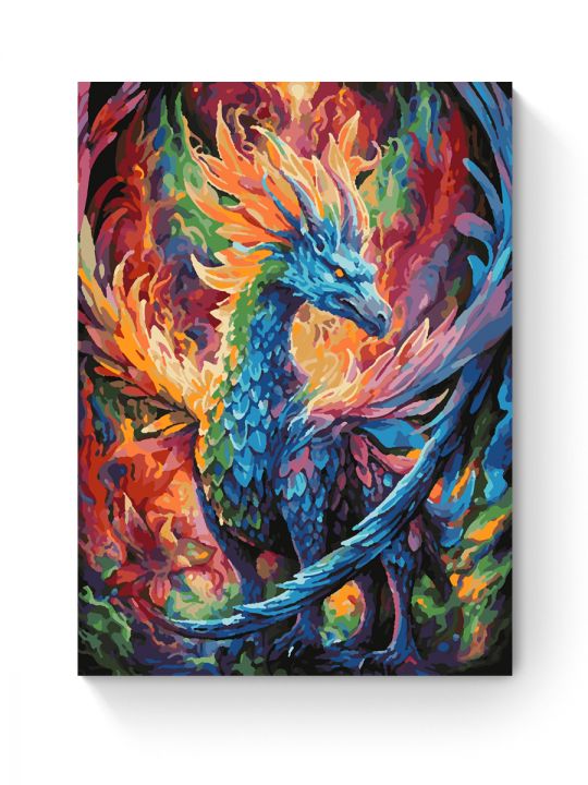 Картина по номерам на подрамнике «Дракон» 50x40 см