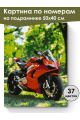 Картина по номерам на подрамнике «Мотоцикл» 50x40 см