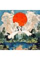 Алмазная мозаика без подрамника «Журавли» 30x30 см, 40 цветов