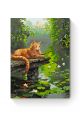 Картина по номерам на подрамнике «Кот-рыбак» 50x40 см