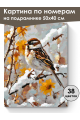 Картина по номерам на подрамнике «Воробей» 50x40 см