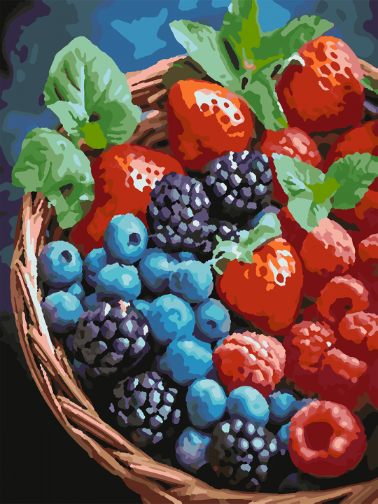 Картина по номерам без подрамника «Вкус лета» 25x20 см