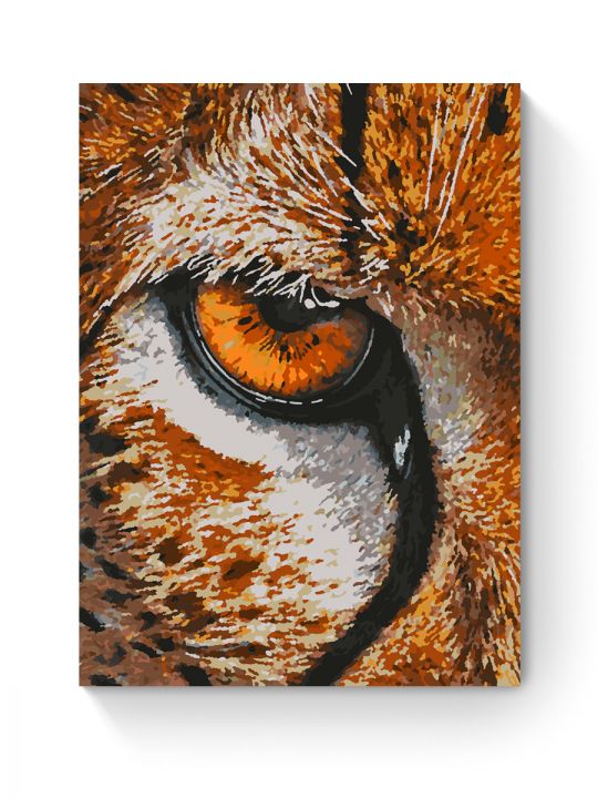 Картина по номерам на подрамнике «Взор гепарда» 50x40 см