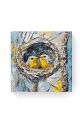 Алмазная мозаика на подрамнике «Птенцы» 30x30 см