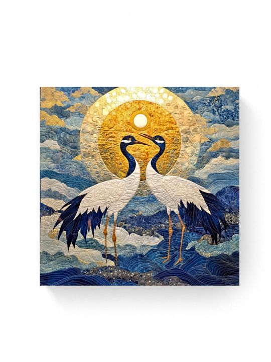 Алмазная мозаика на подрамнике «Журавли» 40x40 см