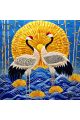 Алмазная мозаика без подрамника «Журавли» 50x50 см