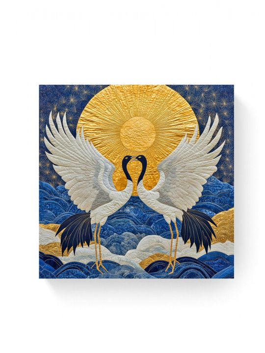 Алмазная мозаика на подрамнике «Журавли» 30x30 см