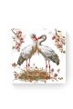 Алмазная мозаика на подрамнике «Аисты» 40x40 см