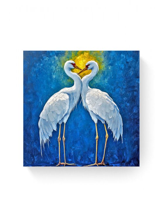Алмазная мозаика на подрамнике «Журавли» 40x40 см