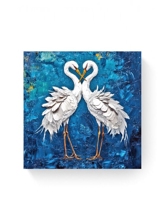 Алмазная мозаика на подрамнике «Журавли» 30x30 см