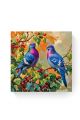 Алмазная мозаика на подрамнике «Голубки» 30x30 см