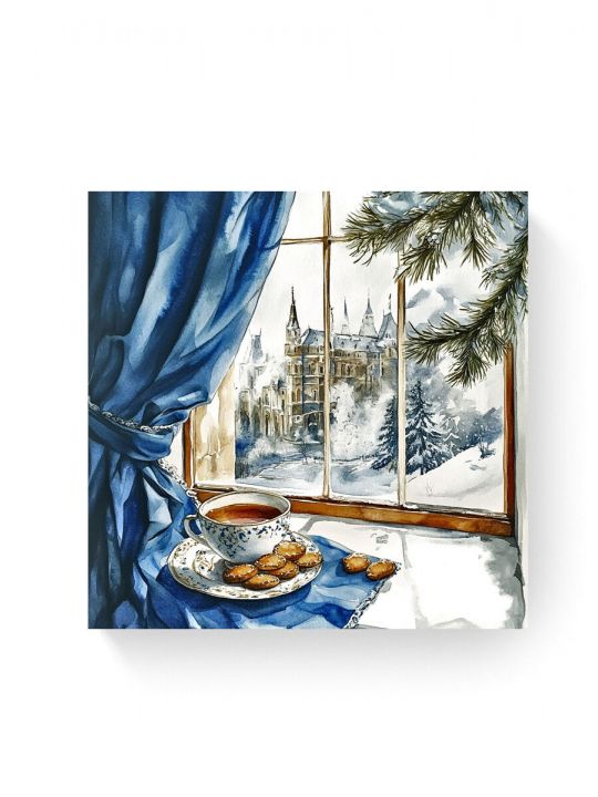 Алмазная мозаика на подрамнике «Чашка кофе» 40x40 см