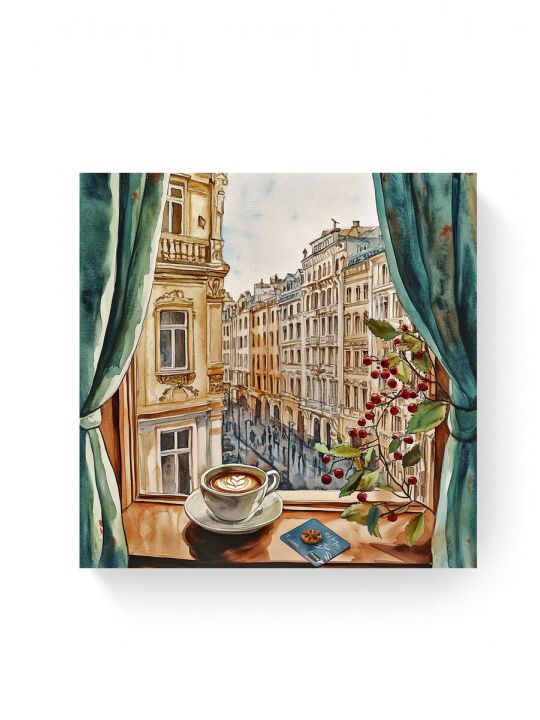 Алмазная мозаика на подрамнике «Кофе» 40x40 см